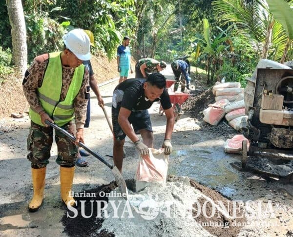 Kodim 1611 Badung Bangun Jembatan Garuda Permudah Akses Petani di Subak Buangge