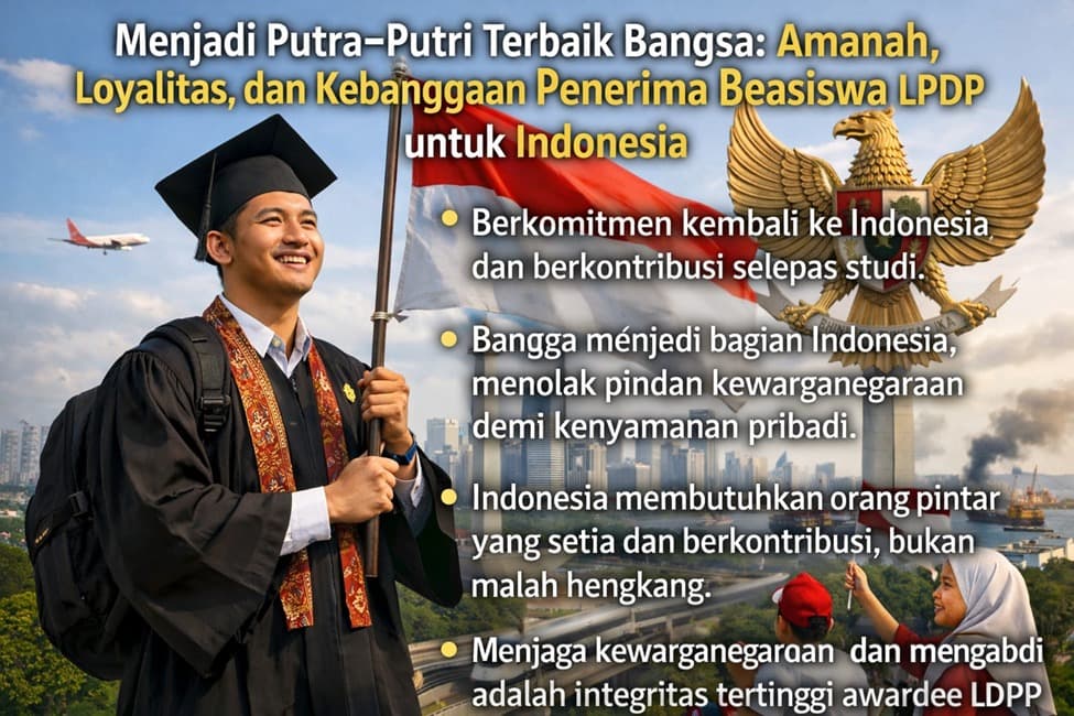 Amanah, Loyalitas, dan Kebanggaan Sebagai Penerima Beasiswa LPDP untuk Indonesia