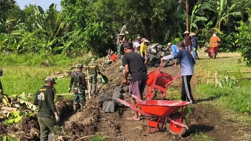 Kodim Sleman Gelar Pra TMMD Sengkuyung Tahap II 2026 di Sendangrejo Pembangunan Fisik Dimulai Sebelum Pembukaan Resmi