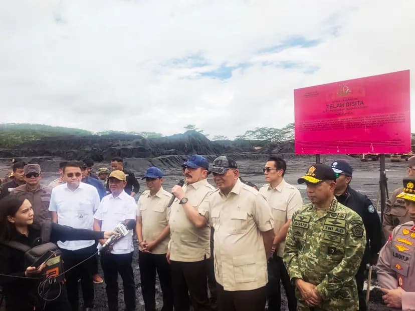 Panglima TNI dan Menhan Tinjau Penertiban Tambang di Kalteng, Lahan Diserahkan ke Kejaksaan