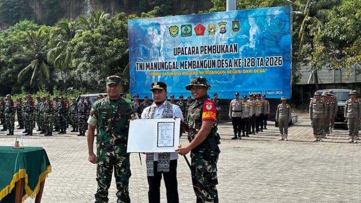 TMMD ke-128 Dimulai di Cilegon, 150 Personel TNI dan Lintas Sektor Bangun Infrastruktur dan Layanan Sosial