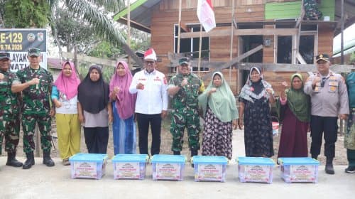 Tim Wasev Mabesad Tinjau TMMD Ke-129 di Pelalawan Pastikan Pembangunan Tepat Sasaran