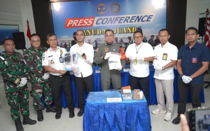 TNI AL Gagalkan Dua Penyelundupan Narkotika Senilai Rp3,2 Miliar di Bandara Juanda