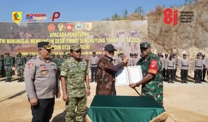 TMMD Sengkuyung Rampungkan Jalan Desa Brenggolo, Akses Pertanian Warga Wonogiri Makin Mudah