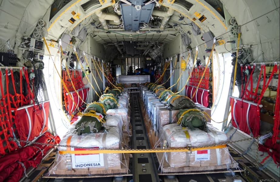 Indonesia Kirim 800 Ton Bantuan ke Gaza, TNI Pimpin Misi Kemanusiaan