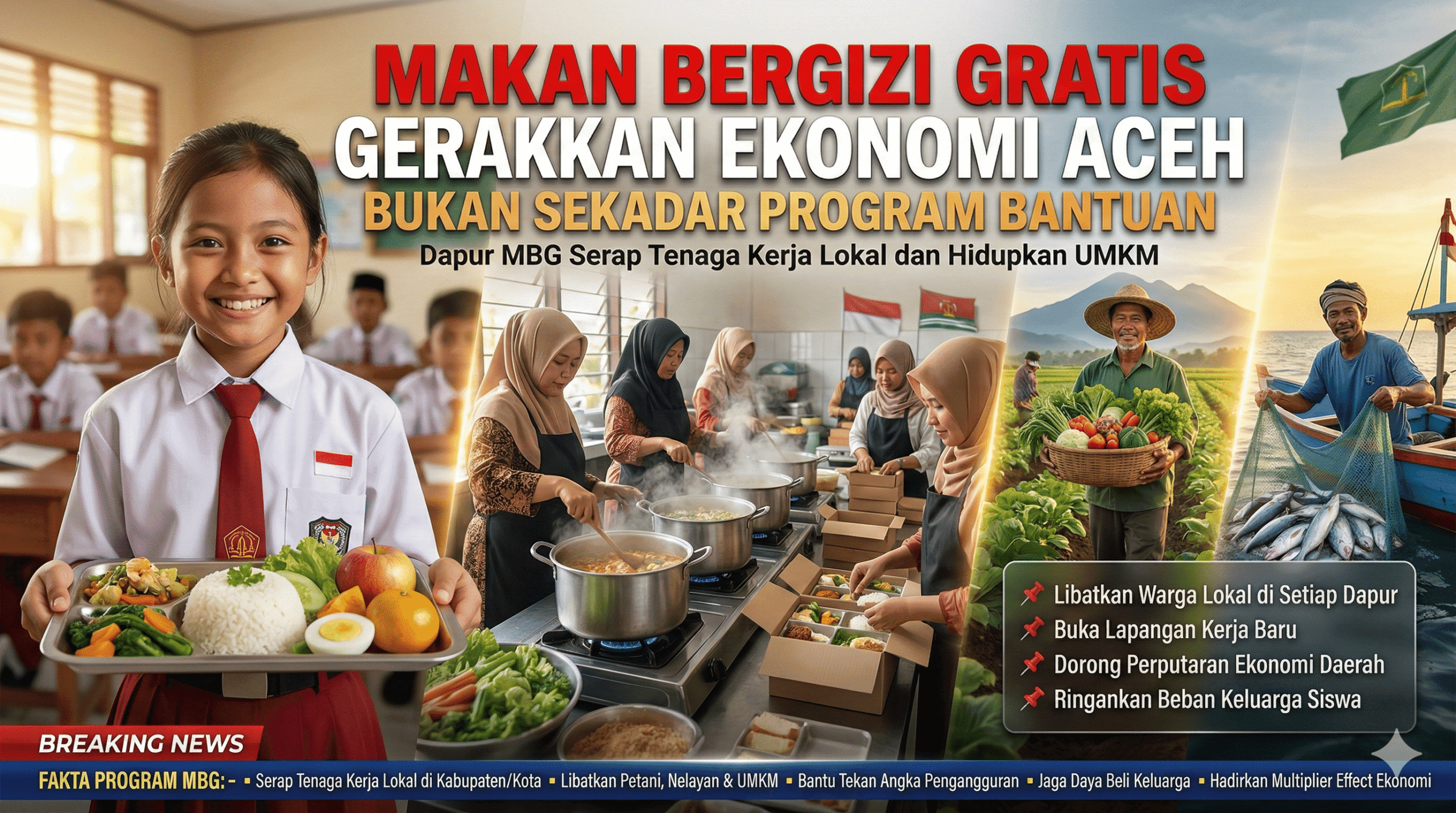 Program Makan Bergizi Gratis sebagai Penggerak Gizi Anak dan Kebangkitan Ekonomi Rakyat Aceh