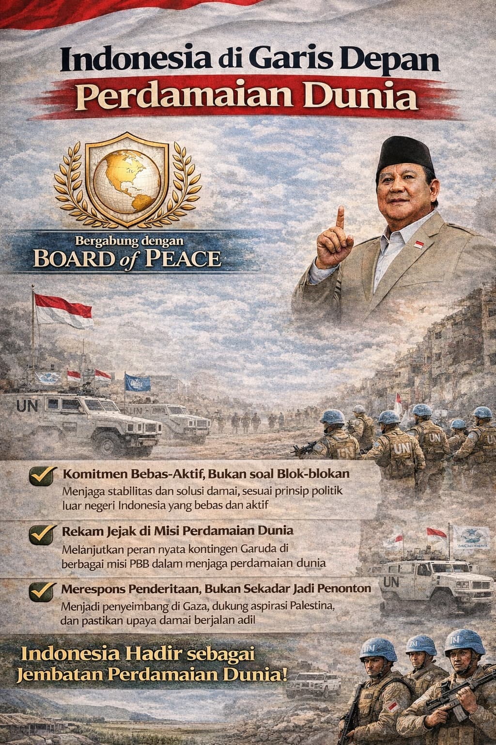 Indonesia di Garis Depan Perdamaian Dunia