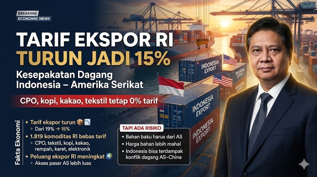 Turunnya Tarif Dagang Amerika Serikat untuk Indonesia di Tengah Peluang Ekonomi dan Tantangan Geopolitik Global