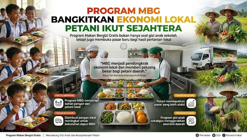 Program Makan Bergizi Gratis Membuka Harapan Baru bagi Petani Aceh Besar dan Menggerakkan Ekonomi Lokal dari Desa