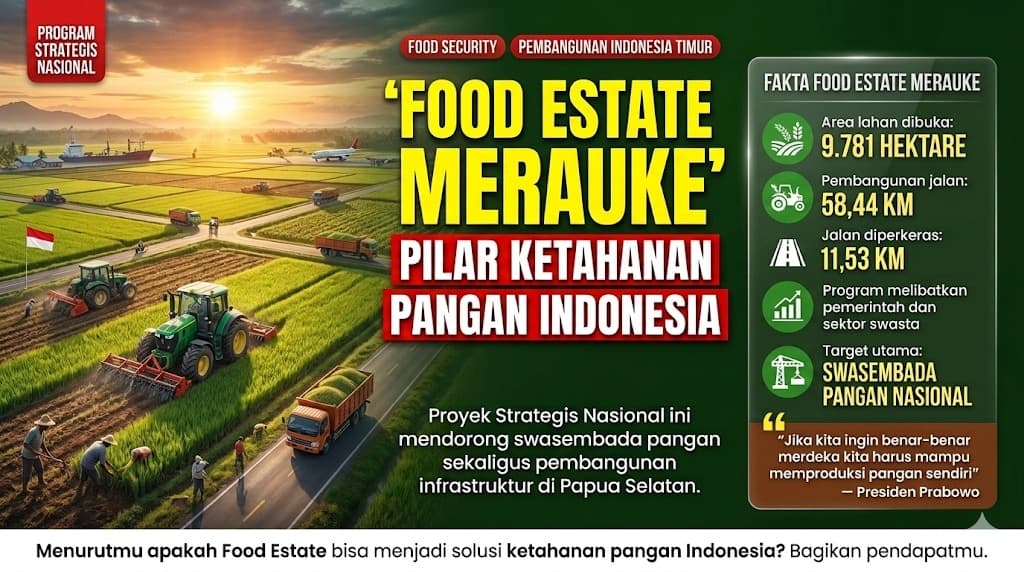 Food Estate Merauke sebagai Harapan Baru Ketahanan Pangan Nasional dan Pembangunan Wilayah Timur Indonesia