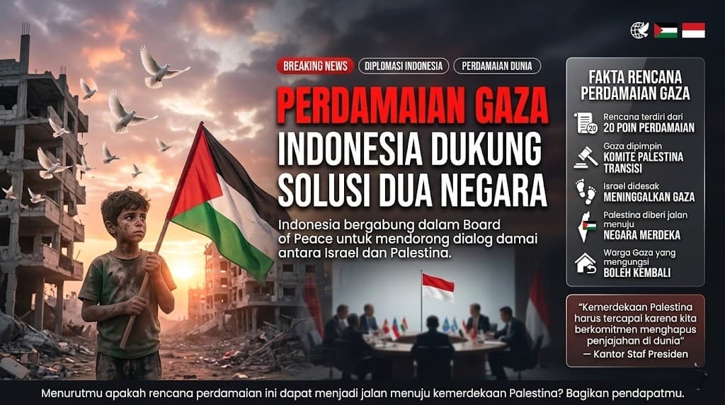 Komitmen Indonesia dalam Mendorong Perdamaian Gaza dan Mendukung Kemerdekaan Palestina Melalui Board of Peace