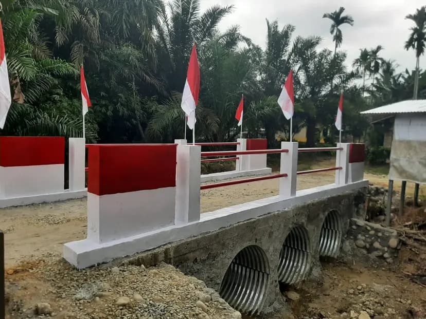 Jembatan Aramco Wampu Rampung Dibangun, TNI Perkuat Akses Ekonomi Warga Langkat