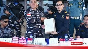 TNI AL Gagalkan Penyelundupan Ribuan Kosmetik Ilegal dari Malaysia di Perairan Sebatik
