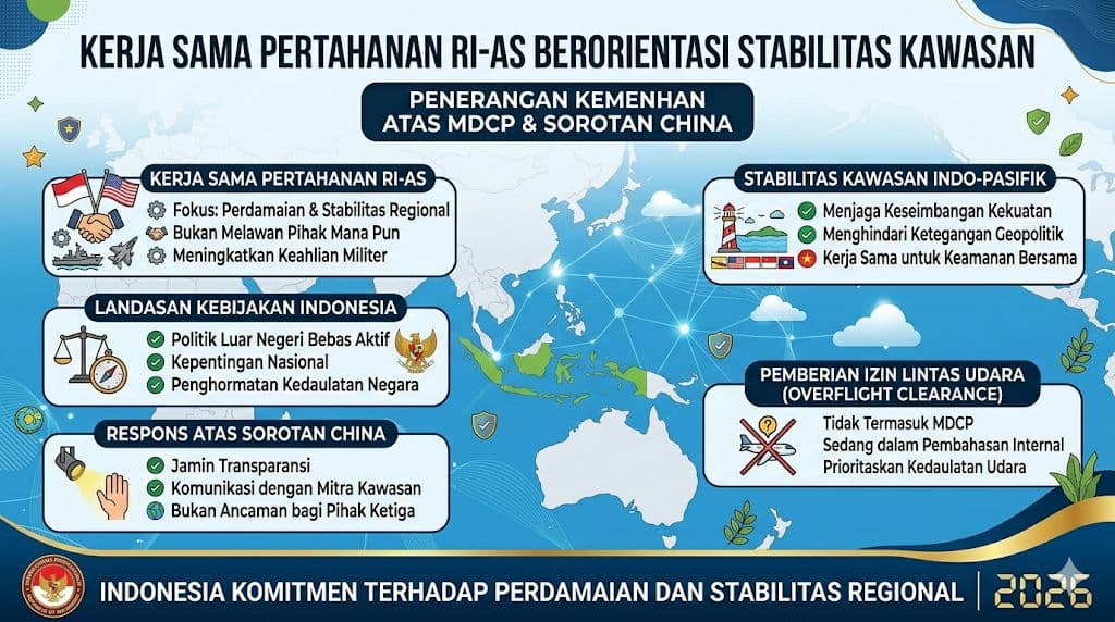 Disorot China, Kemhan Tegaskan Kerja Sama Pertahanan RI-AS Berorientasi Stabilitas Kawasan