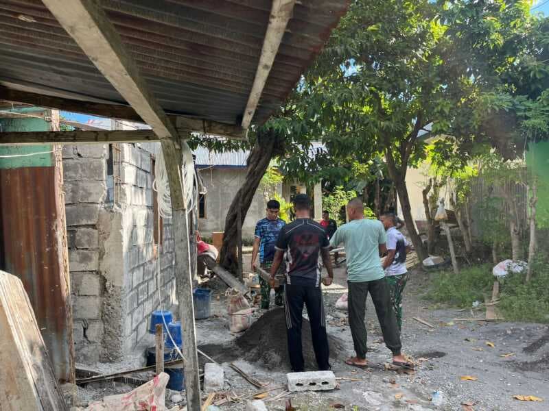 Karya Bhakti TNI dan Warga Perkuat Gotong Royong di Kabupaten Alor