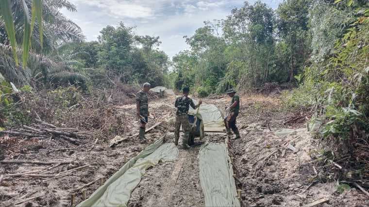 TMMD Reguler ke-128 Dorong Percepatan Infrastruktur Desa Sepang, Rabat Beton Capai 750 Meter
