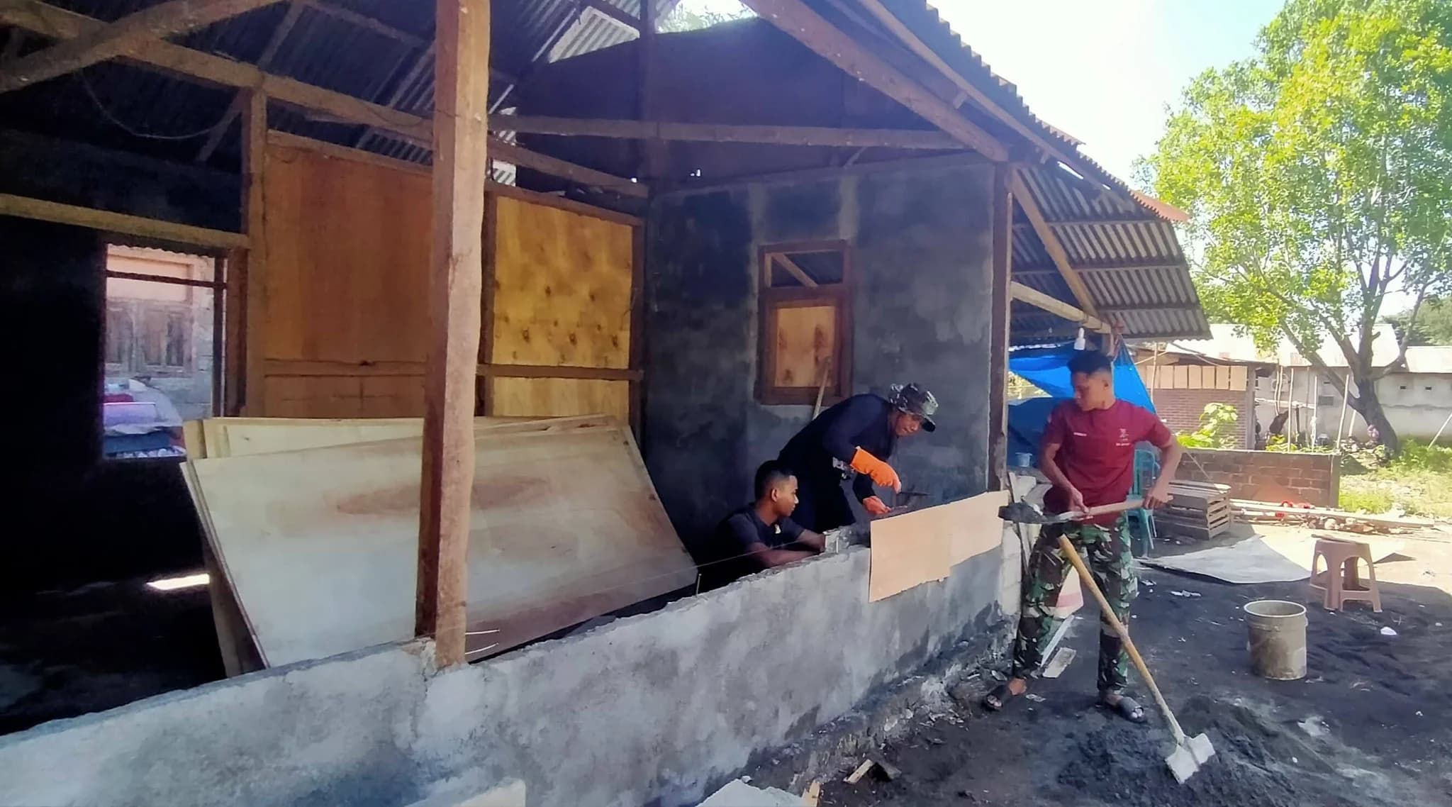 Satgas TMMD ke-128 Percepat Pembangunan Rumah Layak Huni di Minahasa Tenggara