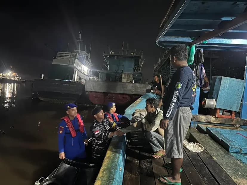 Babinpotmar Sungai Rengas Perkuat Patroli dan Pembinaan Nelayan Jelang Idul Adha