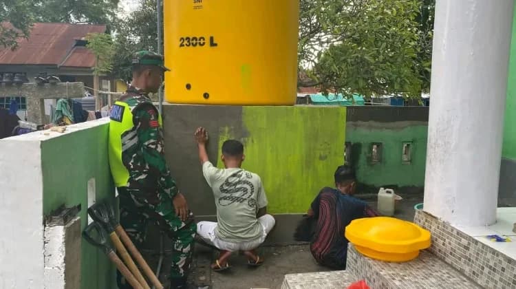 TMMD ke-128 Kodim 1602/Ende Bangun Sumur Bor Air Bersih untuk Warga Pulau Ende