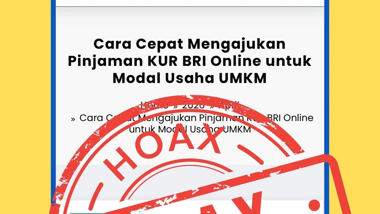 BRI Tegaskan Penawaran KUR via Tautan Tidak Resmi Adalah Modus Penipuan