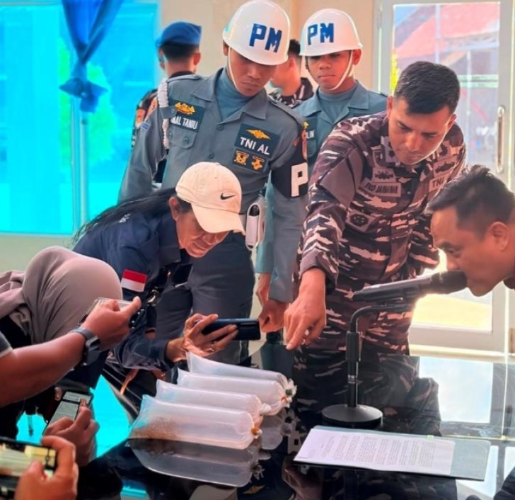 TNI AL Gagalkan Penyelundupan 10.000 Benih Bening Lobster di Lombok Timur