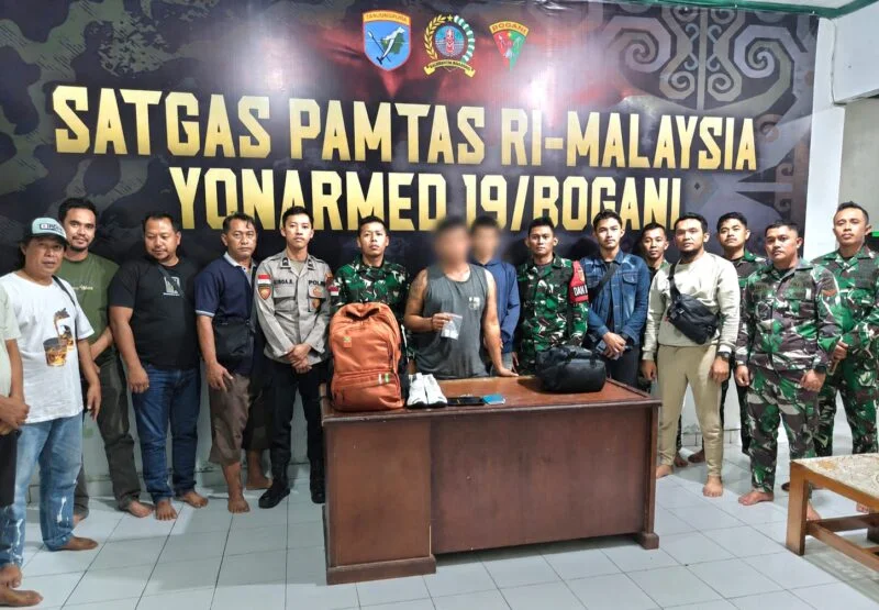 Satgas Pamtas Yonarmed 19 Bogani Gagalkan Penyelundupan Sabu di Perbatasan RI Malaysia