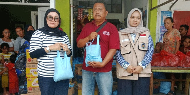 BGN Salurkan 300 Paket Sembako untuk Warga Terdampak Banjir di Tanjung Beringin