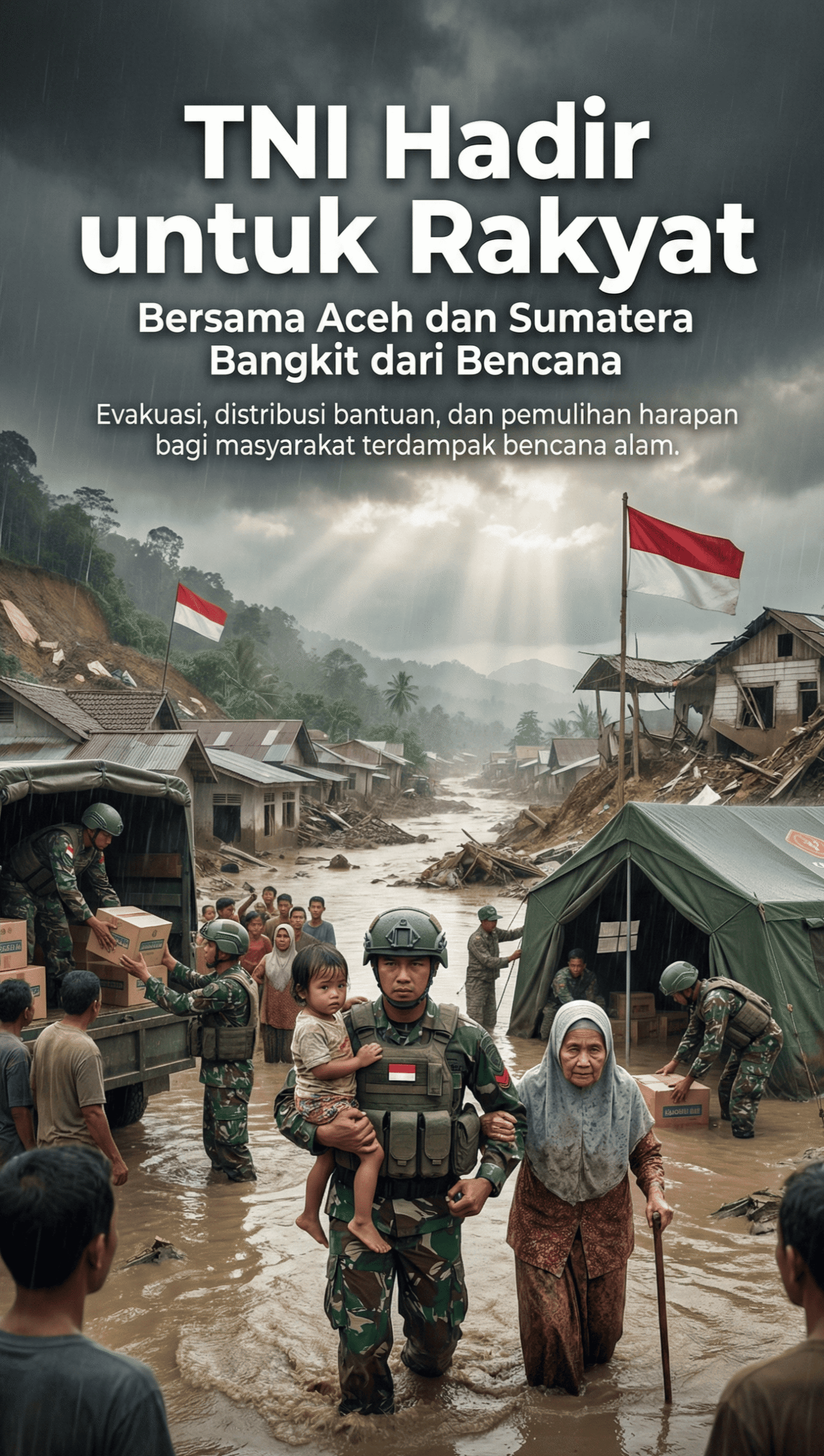 TNI HADIR UNTUK RAKYAT – Bersama Aceh dan Sumatera Bangkit dari Bencana