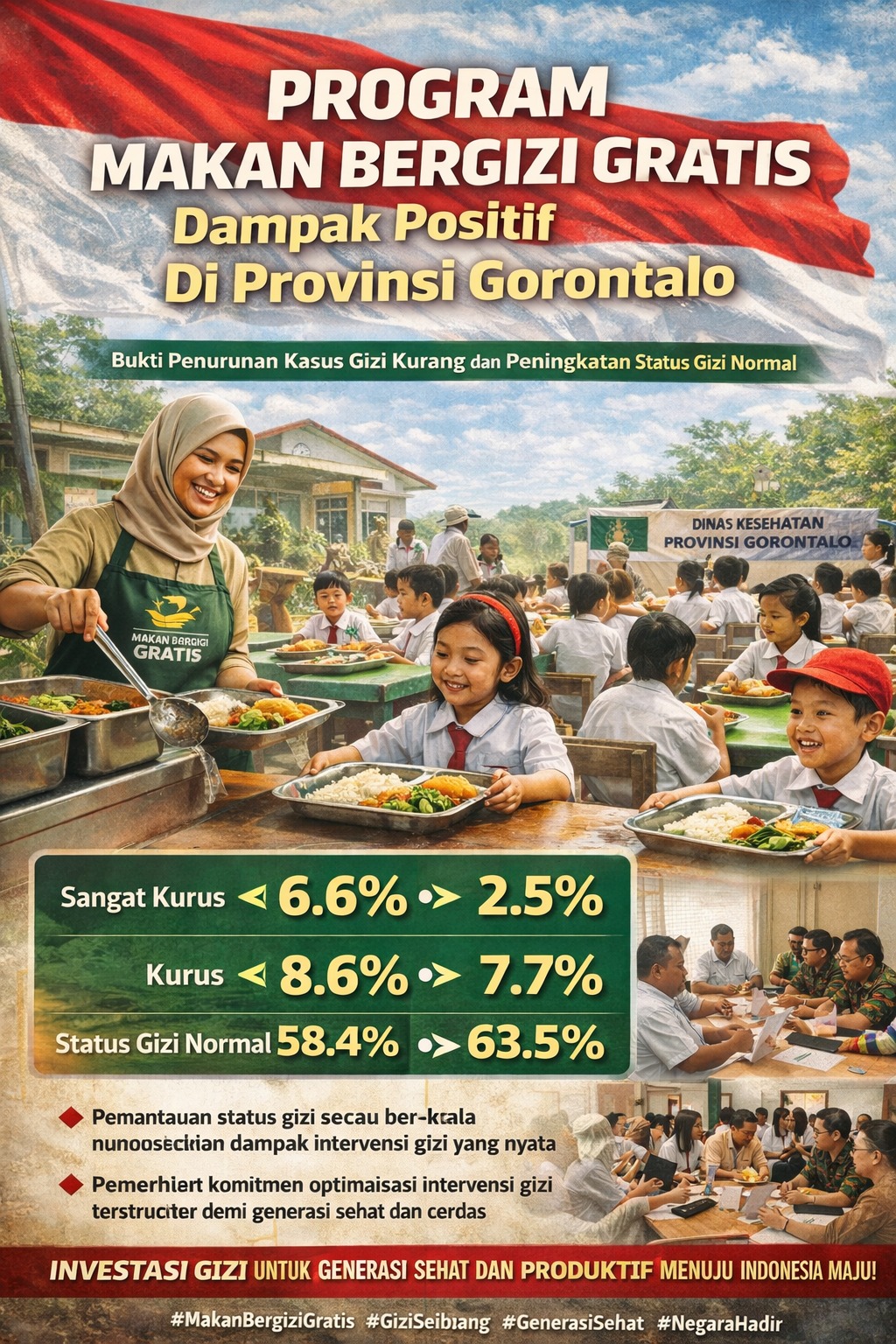 Program Makan Bergizi Gratis Tunjukkan Dampak Positif di Provinsi Gorontalo